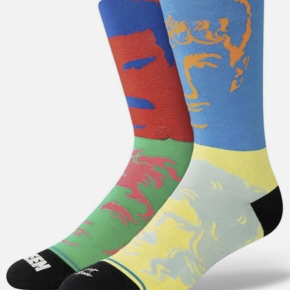 Stance Adult Multicolor Crew Cotton Cushion Queen Hot Space Casual Socks M 6-8.5 - Picture 1 of 3